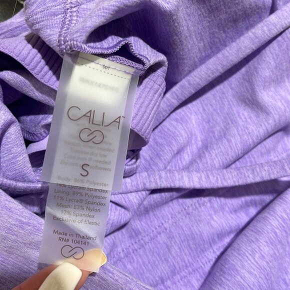 CALIA Women's LustraLux Cross Back Crop Top - Picture 12 of 13